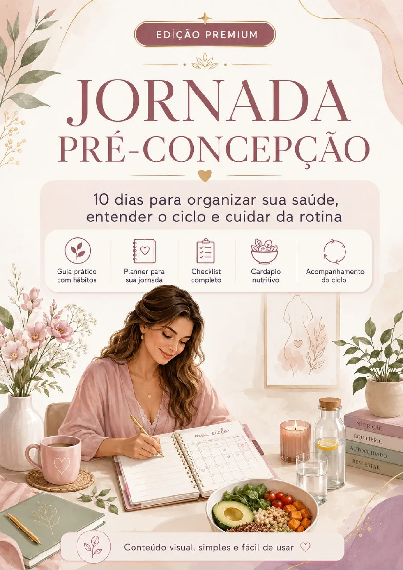 Capa do material Jornada Pré-Concepção